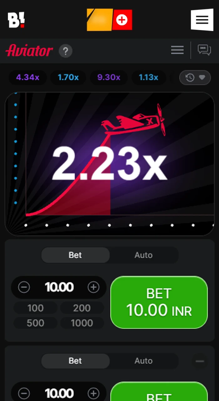 Place a bet on the Aviator game on the Banzai Bet.