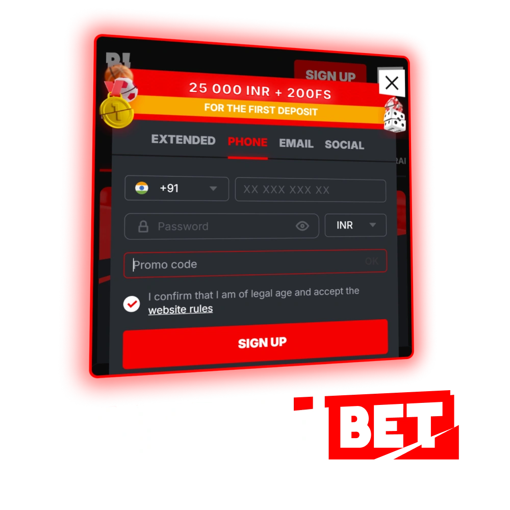 Promo codes on Banzai Bet website in India.