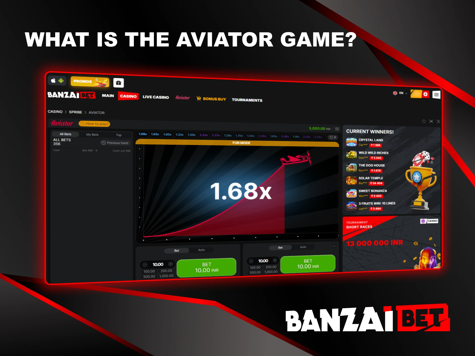 What's the Banzai bet Aviator game all about.