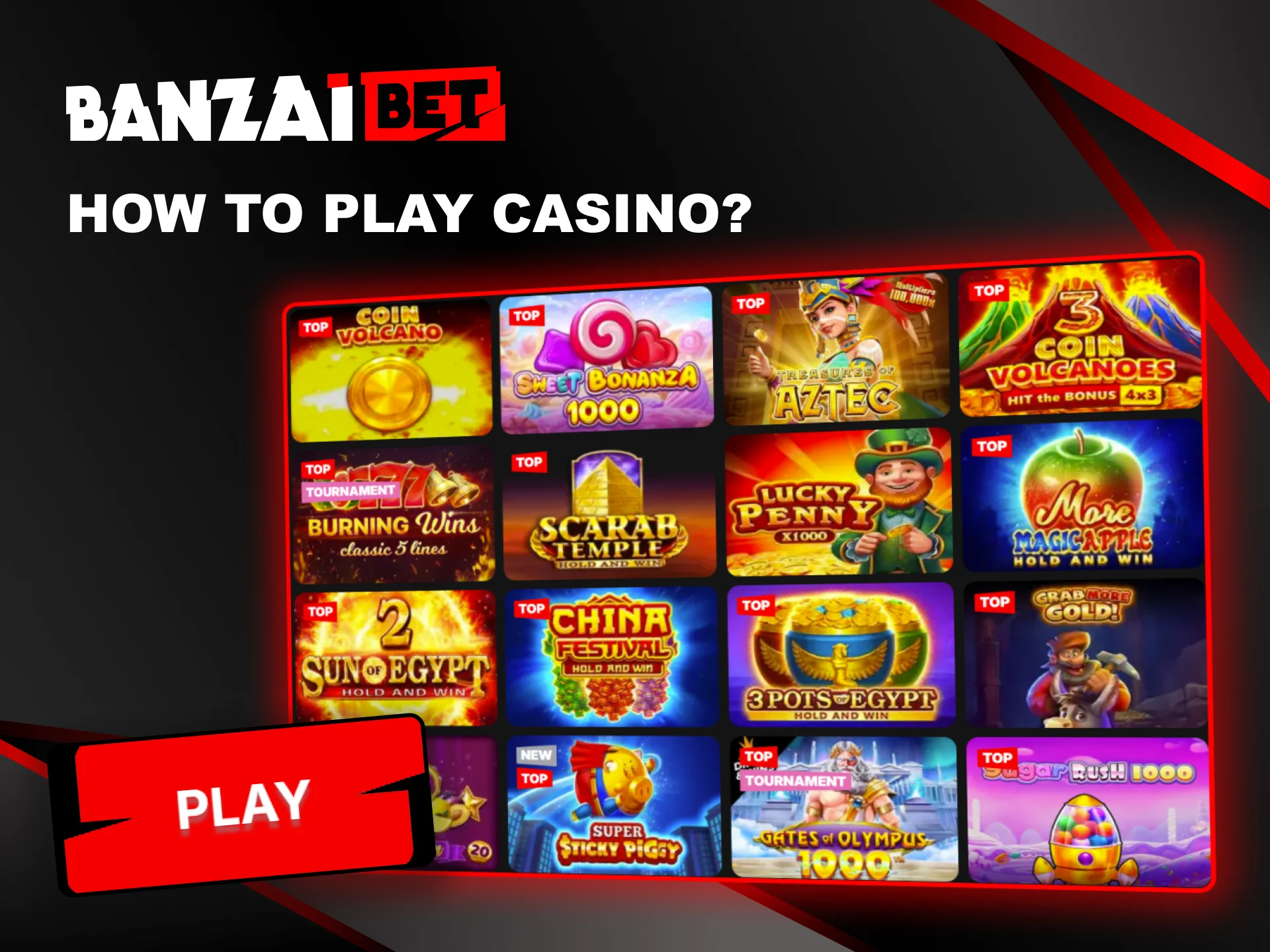 Starting your journey at Banzai Bet Casino is a simple and uncomplicated process.